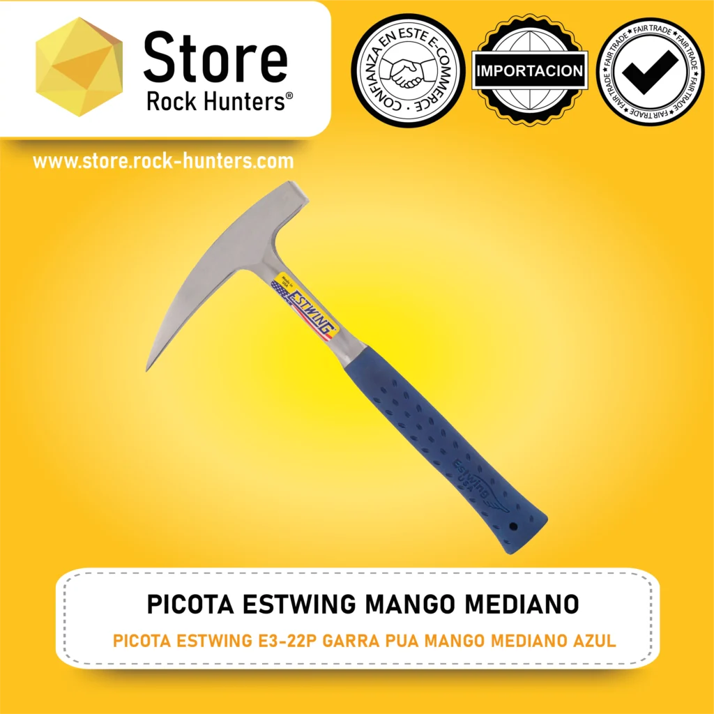 PICOTA / MARTILLO DE GEOLOGO ESTWING E3-22P GARRA PUA MANGO MEDIANO AZUL