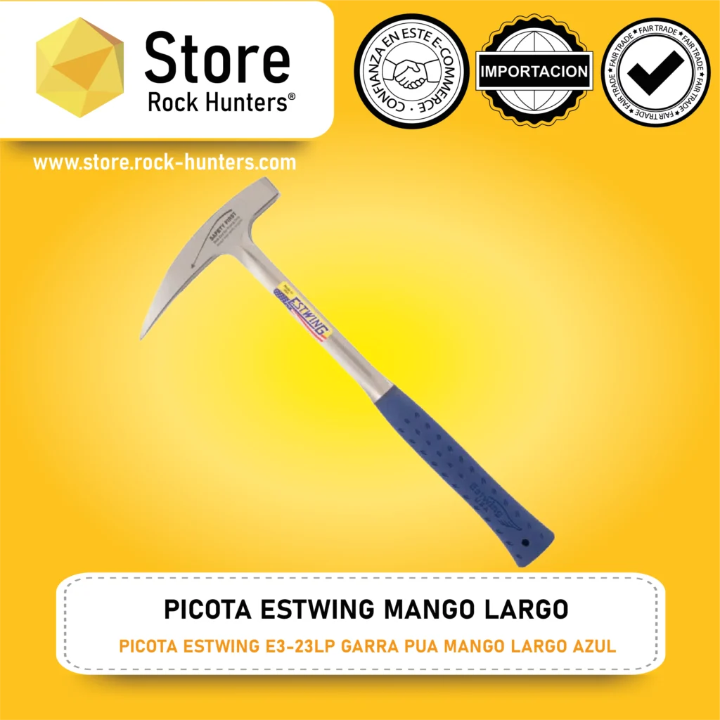 PICOTA / MARTILLO DE GEOLOGO ESTWING E3-23LP GARRA PUA MANGO LARGO AZUL